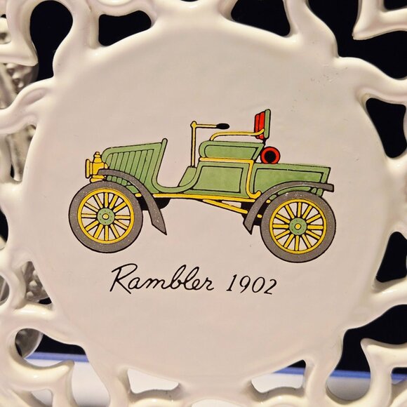Vintage Cast Iron Trivets With Oldsmobile 1903 & Rambler 1902 Designs - Picture 5 of 7